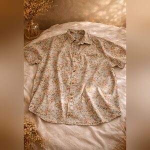 Venezia Plus Size 18/20 Floral Button Up Cotton Shirt Cottagecore Boho